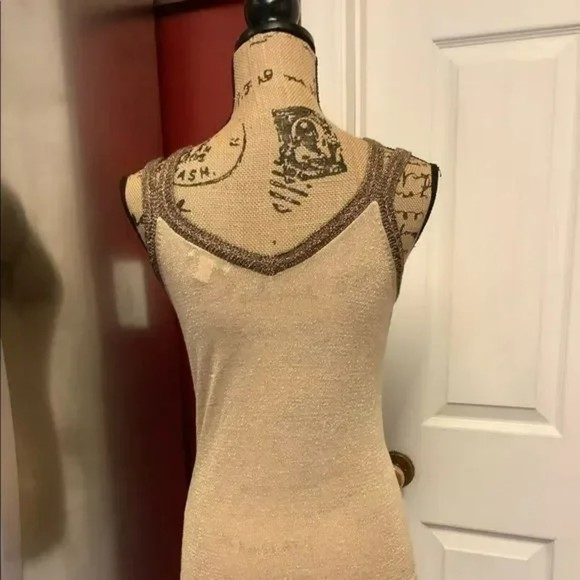 Cato metallic knit tank top sweater size small - Picture 7 of 7